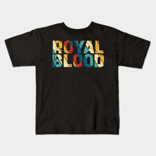 Retro Color -  Royal Blood Kids T-Shirt